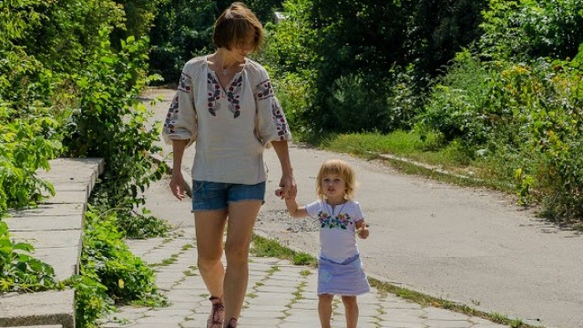 Ната Онацко с дочкой