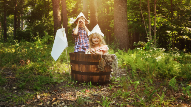 дети в лесу