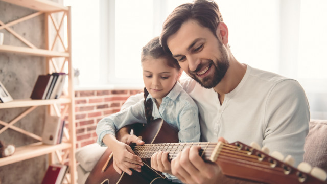 папа с дочкой