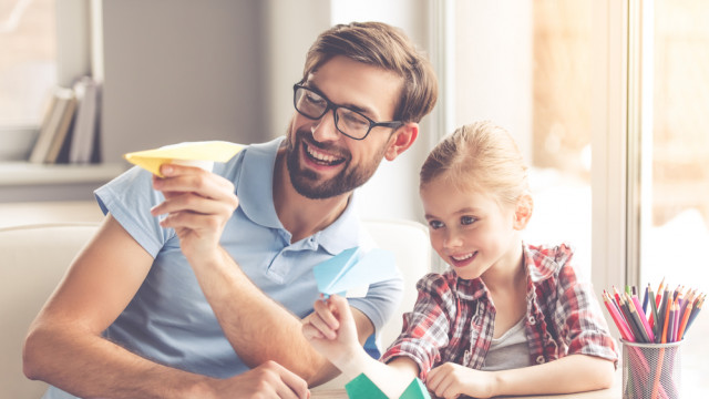 тато з донькою