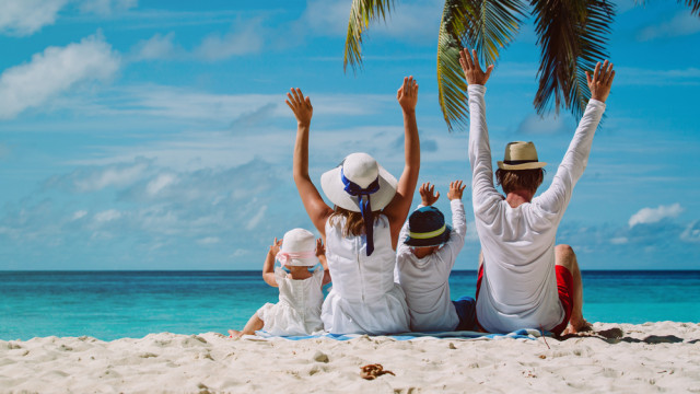 семья море отпуск