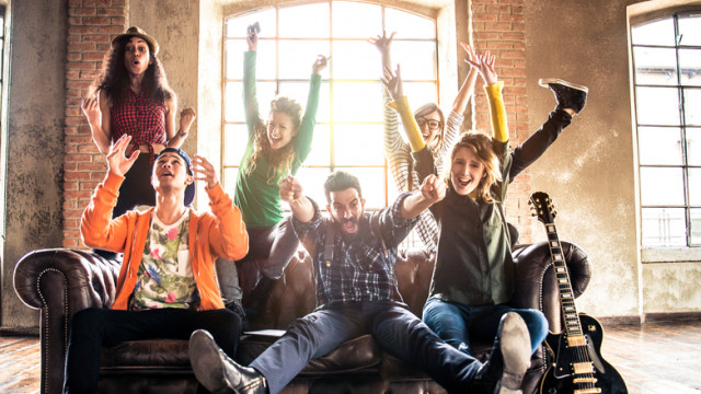 веселая компания тинейджеры