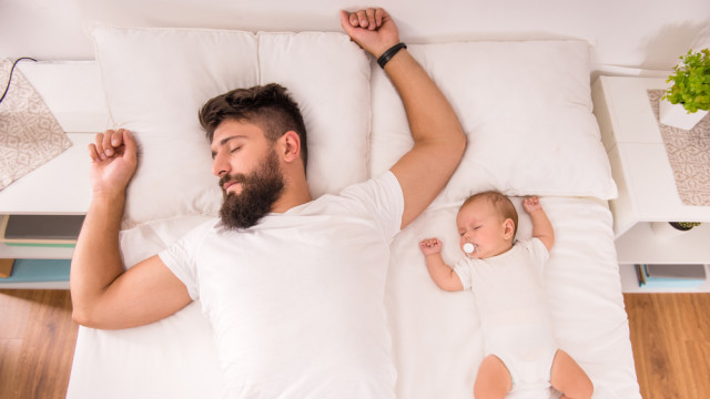 папа с малышом