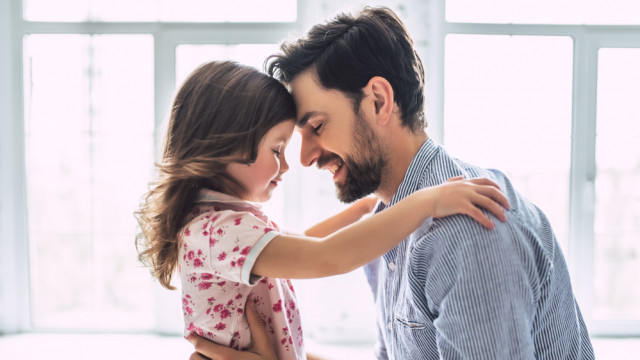 папа с дочкой