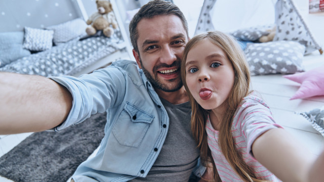 папа с дочкой