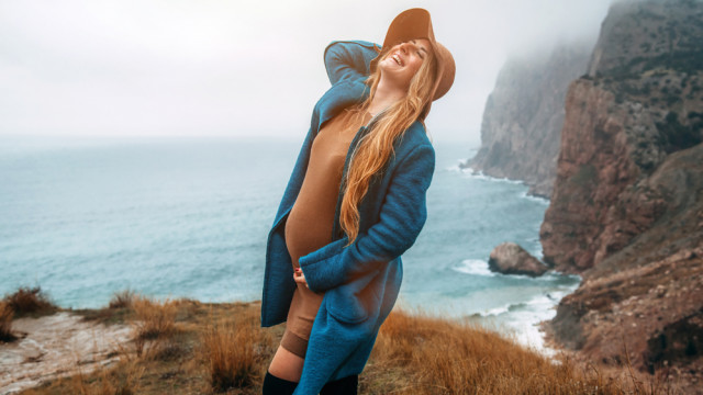 беременная осенью