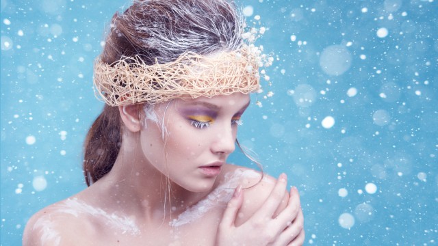 Девушка зимой