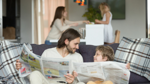 папа с сыном