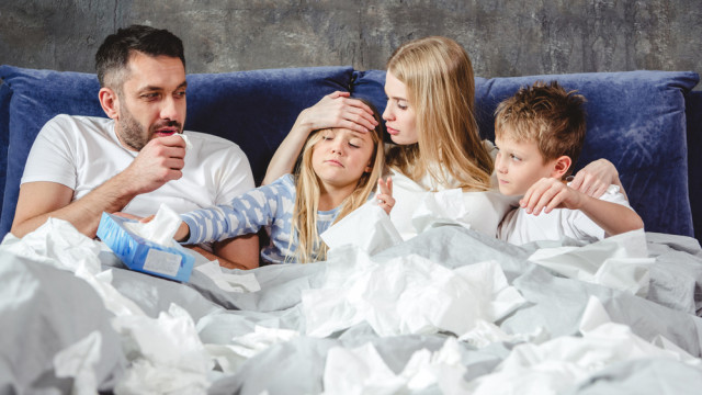 семья грипп