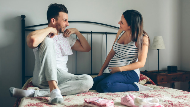 беременная с мужем