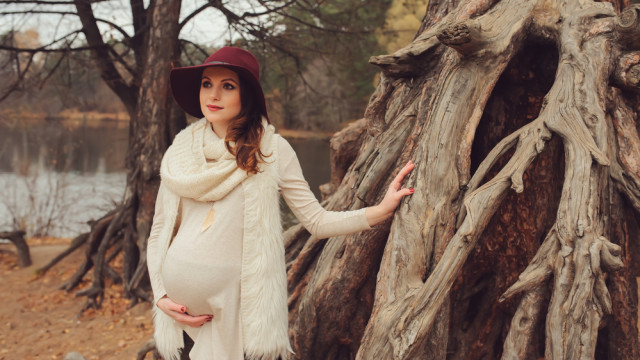 беременная осенью