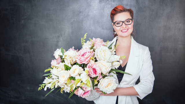 учительница цветы