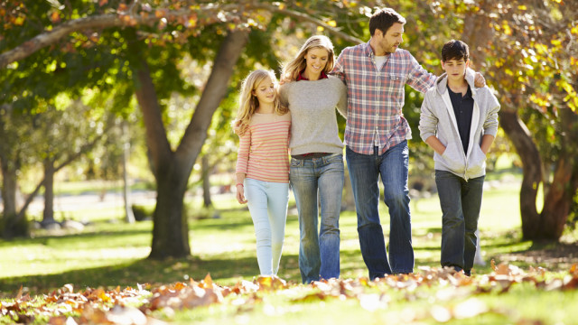 семья осень