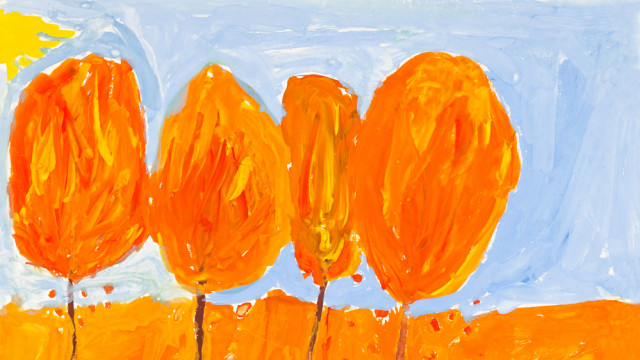 Рисуем осень:  мастер-класс для малышей  и несколько красивых идей