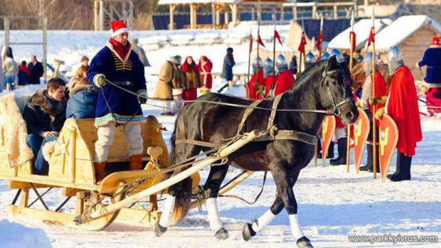 Новогодняя сказка в парке Киевская Русь для ценителей древних традиций