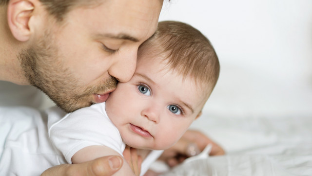 папа с малышом