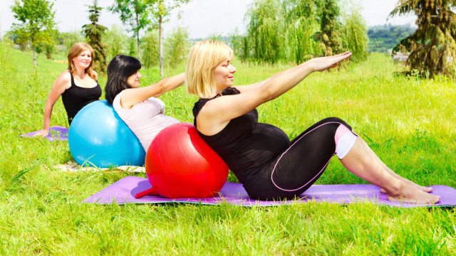 упражнения для фитбола во время беременности