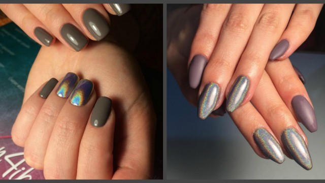 Хромований манікюр