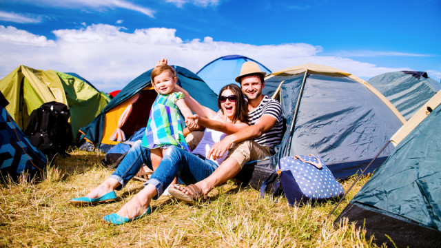 в палатку с ребенком